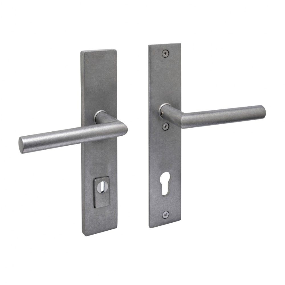 Intersteel SKG3 veiligheidsbeslag achterdeur rechthoekig 250x50mm kruk/kruk Jura PC92 kerntrekbeveiliging - RVS getrommeld