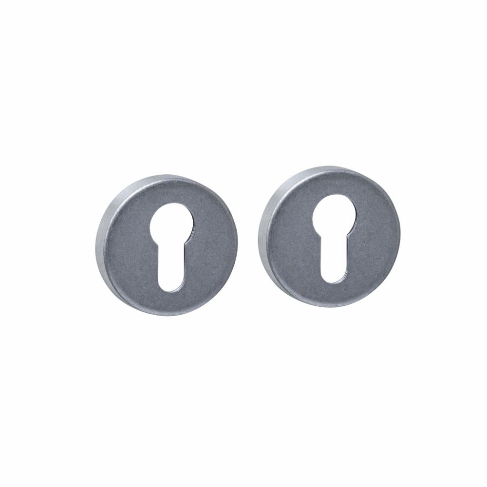 Intersteel cilinderrozetten verdekt ø53x9mm - PVD RVS getrommeld