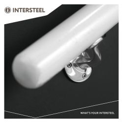 Intersteel Leuninghouder opschroevend hol zadel - RVS