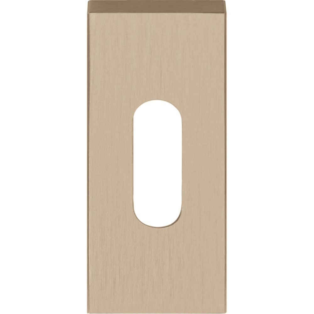 Sleutelplaatje SQUARE LSQBN32 rechthoekig - PVD licht brons