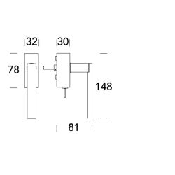 Raamkruk draaikiep Phoenix recht afsluitbaar SKG*** - RVS