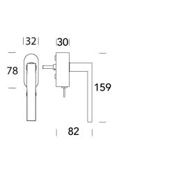 Raamkruk draaikiep Kyoto ovaal afsluitbaar SKG*** - RVS