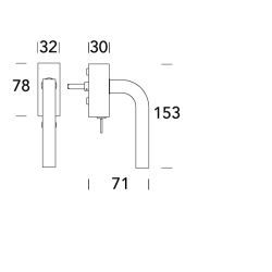 Raamkruk draaikiep Osaka recht afsluitbaar SKG*** - RVS