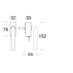 Raamkruk draaikiep Toledo B recht afsluitbaar SKG*** - RVS