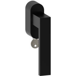 Raamkruk draaikiep Seattle ovaal afsluitbaar SKG*** - zwart