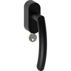 Raamkruk draaikiep Helsinki ovaal afsluitbaar SKG*** - zwart