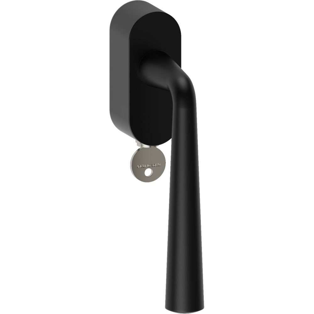 Raamkruk draaikiep Mikonos ovaal afsluitbaar SKG*** - zwart