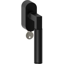 Raamkruk draaikiep Ottawa ovaal afsluitbaar SKG*** - zwart