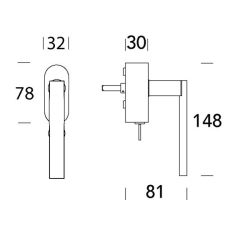 Raamkruk draaikiep Phoenix ovaal afsluitbaar SKG*** - zwart