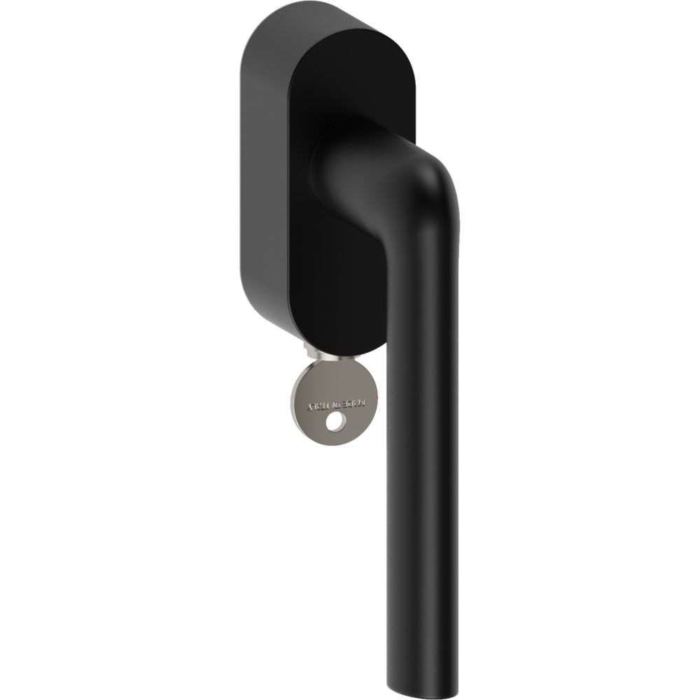 Raamkruk draaikiep Samos ovaal afsluitbaar SKG*** - zwart