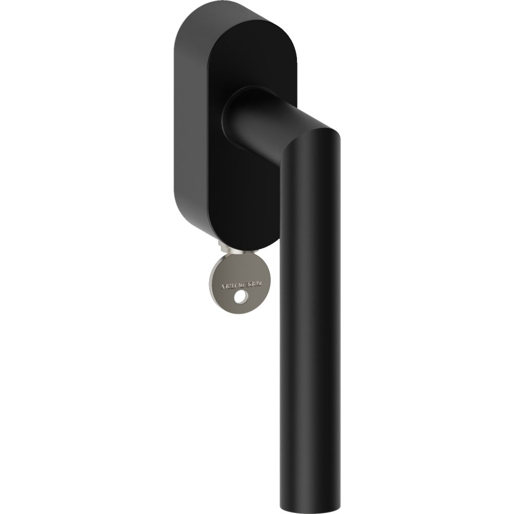 Raamkruk draaikiep Toledo ovaal afsluitbaar SKG*** - zwart