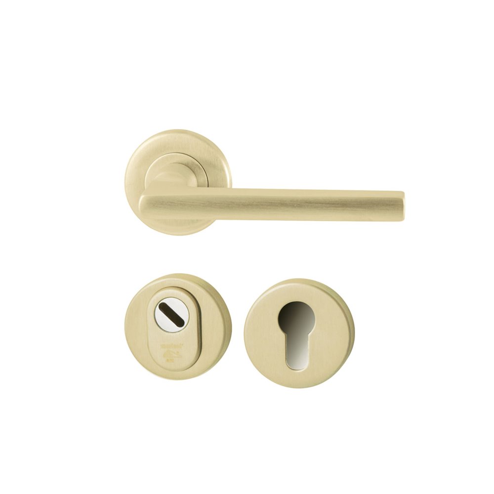 Achterdeurset Sara compleet - PVD champagne goud