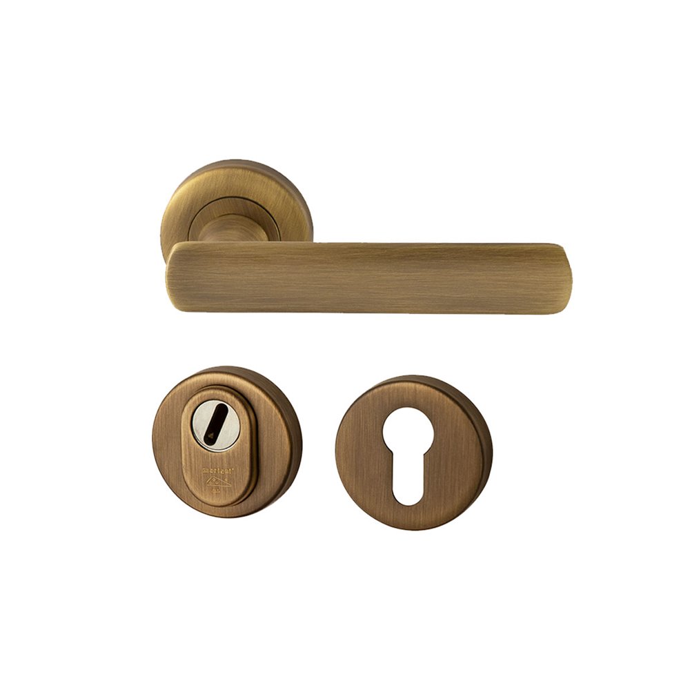 Achterdeurset Shadow compleet - mat brons