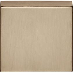 Blind plaatje BASICS BSQB53 vierkant - PVD licht brons