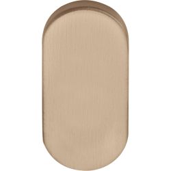 Blind plaatje BASICS LBB32 ovaal - PVD licht brons