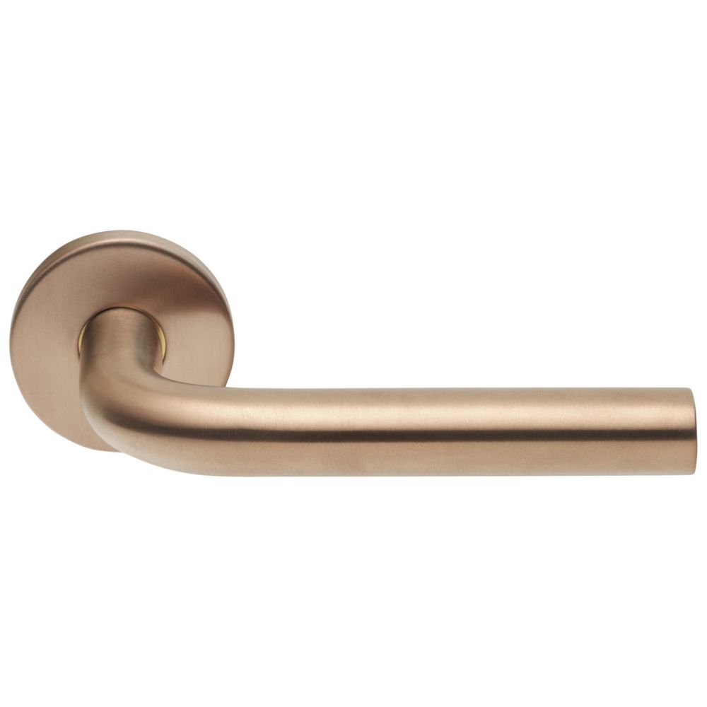 Deurkruk BASICS LB3-19 EN1906/3 geveerd op rozet - PVD licht brons