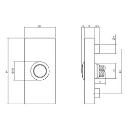 Intersteel voordeurset 6-delig rechthoekig SKG3*** - RVS