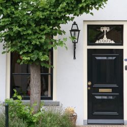 Voordeurset Pragma/Silvia compleet rechtswijzend - messing getrommeld