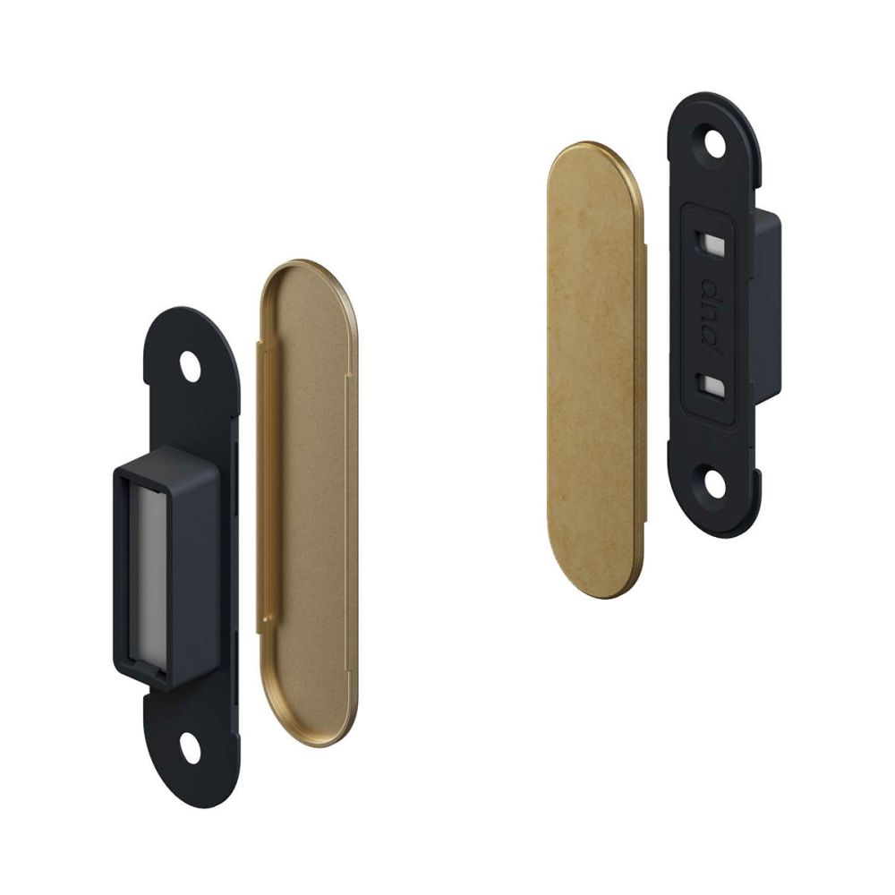 DND Dynamic magnetische deursluiter - messing getrommeld