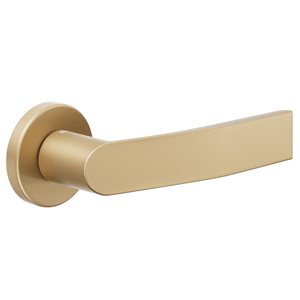 DND Kind Of deurkruk op rond rozet - satin gold