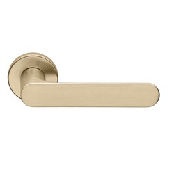 DND Spot deurkruk op rond rozet - satin gold