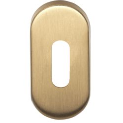 Sleutelplaatje BASICS LBN32 ovaal - PVD mat goud