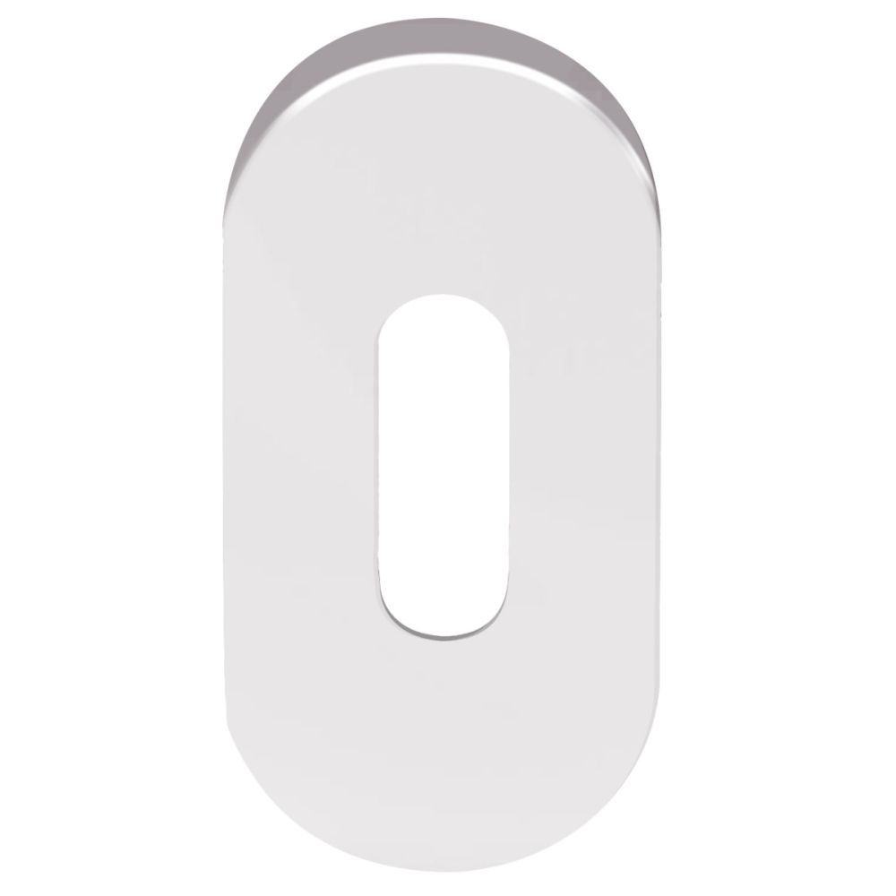 Sleutelplaatje BASICS LBN32 ovaal - gepolijst RVS