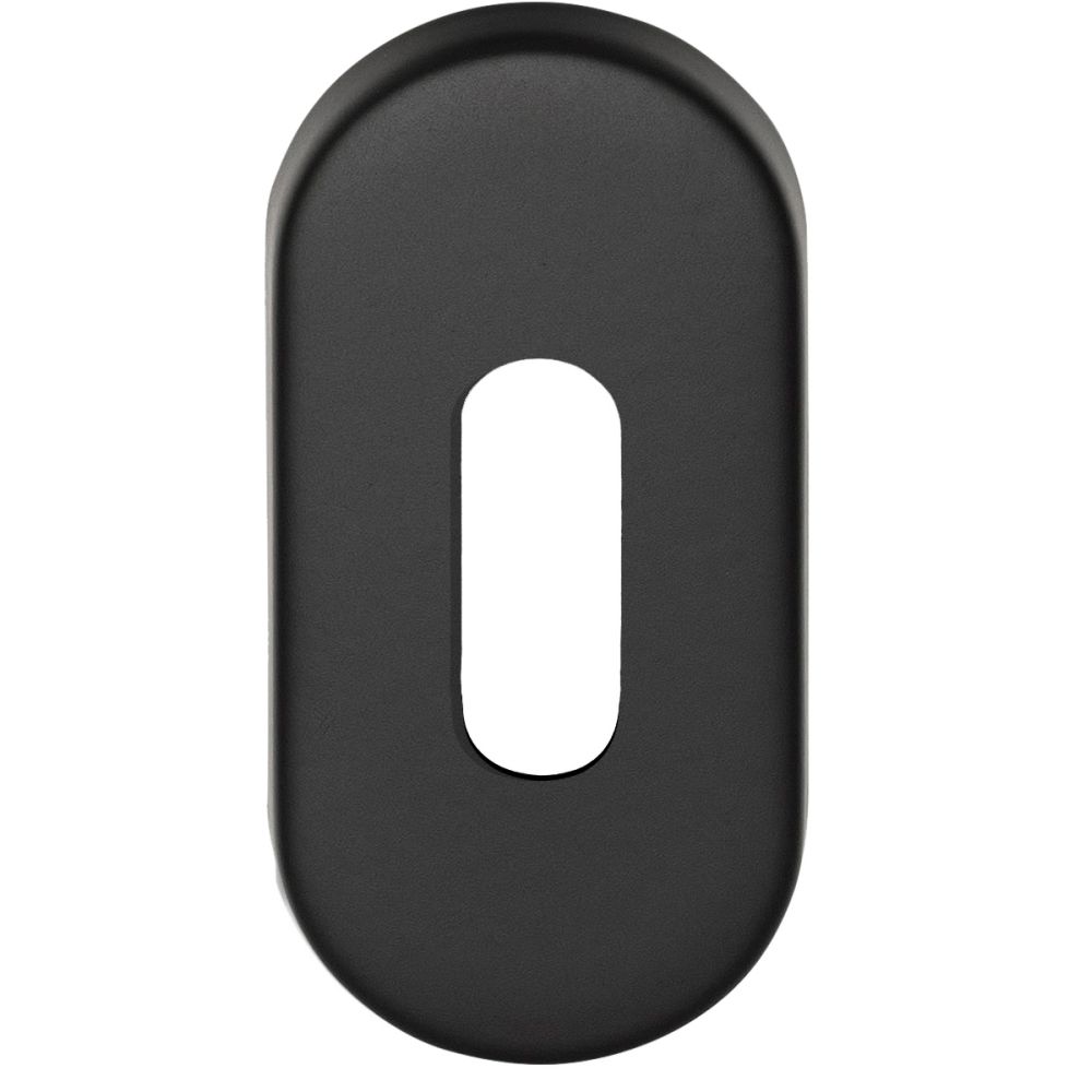 Sleutelplaatje BASICS LBN32 ovaal - mat zwart