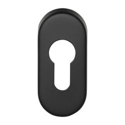 Cilinderplaatje BASICS LBY32 ovaal - mat zwart