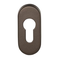 Cilinderplaatje BASICS LBY32 ovaal - brons