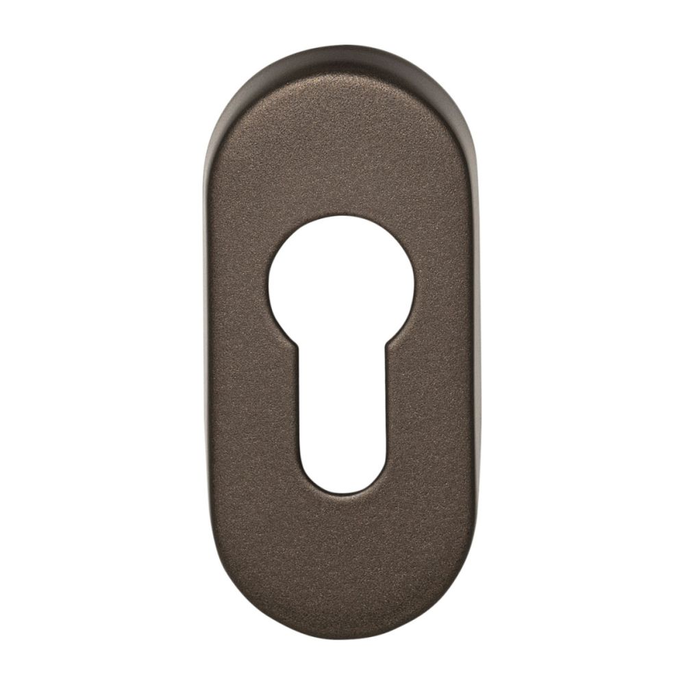 Cilinderplaatje BASICS LBY32 ovaal - brons