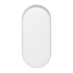 Blind plaatje BASICS LBB32 ovaal - wit