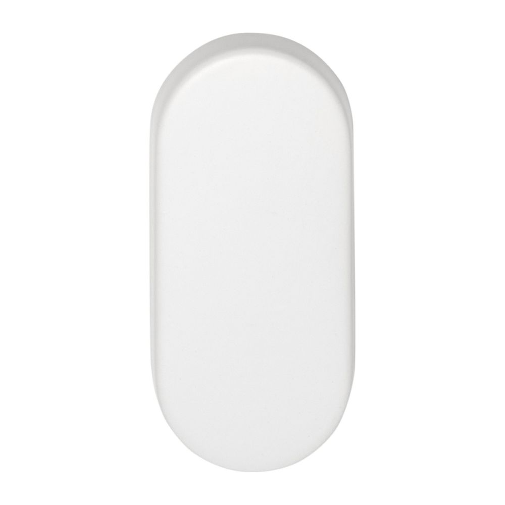 Blind plaatje BASICS LBB32 ovaal - wit