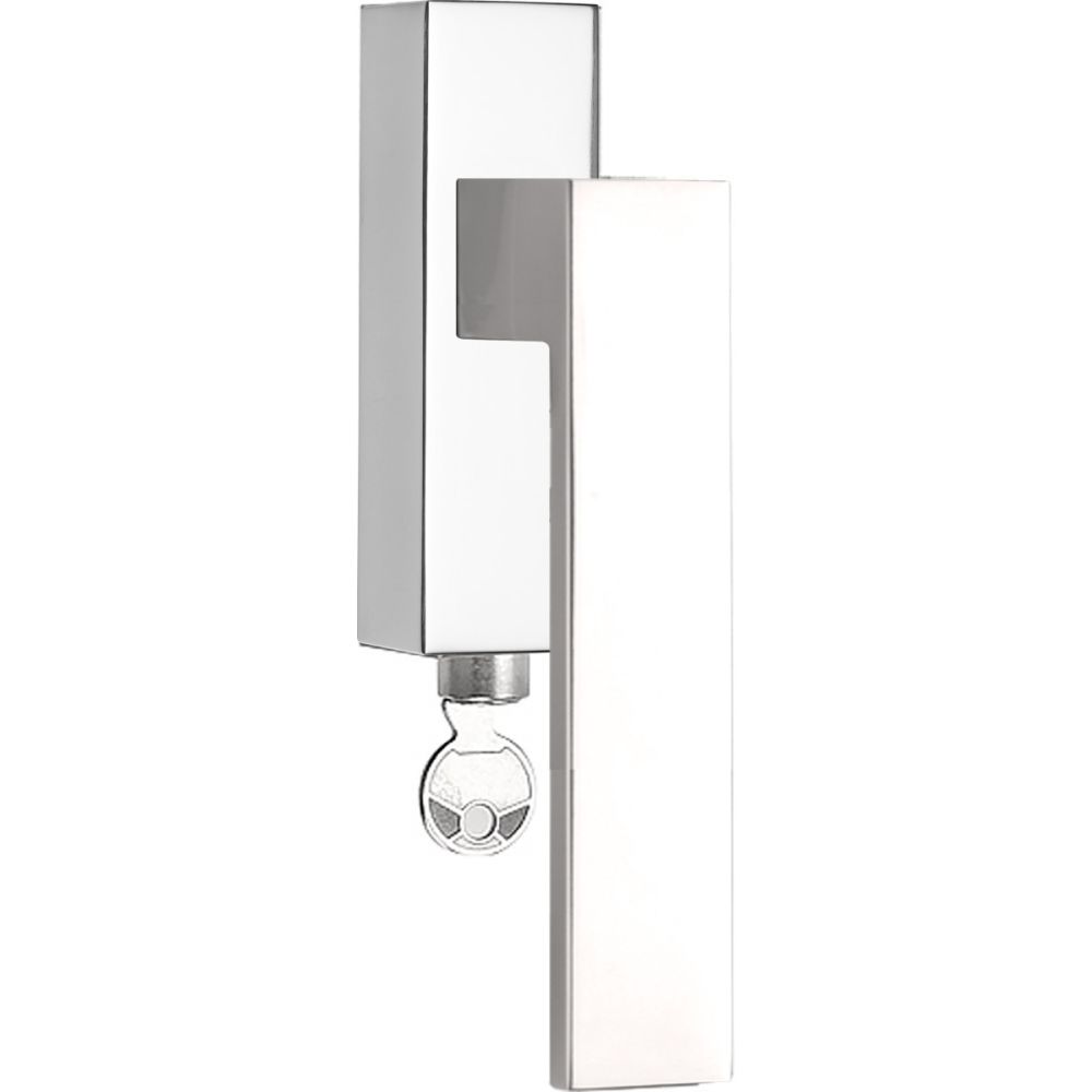 Draaikiepgarnituur SQUARE LSQ4-DKLOCK afsluitbaar linksdraaiend - gepolijst RVS