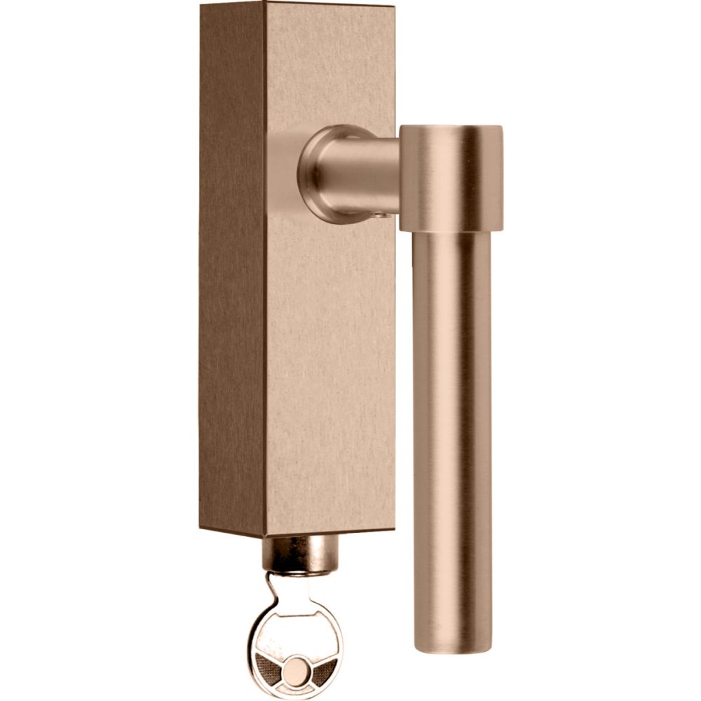 Draaikiepgarnituur Piet Boon ONE PBL15-DKLOCK afsluitbaar - PVD licht brons