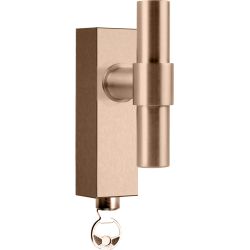 Draaikiepgarnituur Piet Boon ONE PBT20-DKLOCK afsluitbaar - PVD licht brons