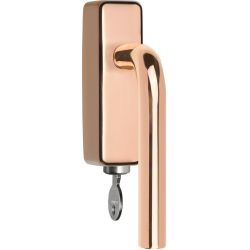 Draaikiepgarnituur BASICS LB3-DKLOCK-O afsluitbaar - PVD gepolijst koper