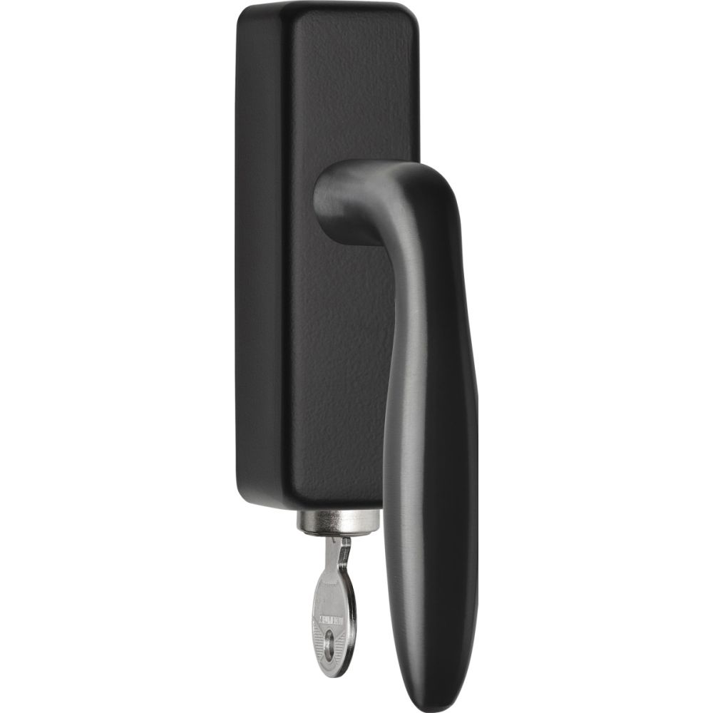 Draaikiepgarnituur BASICS LB18H-DKLOCK-O afsluitbaar - PVD gunmetal