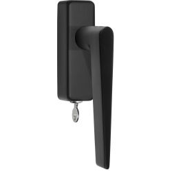 Draaikiepgarnituur BASICS LB21H-DKLOCK-O afsluitbaar - mat zwart