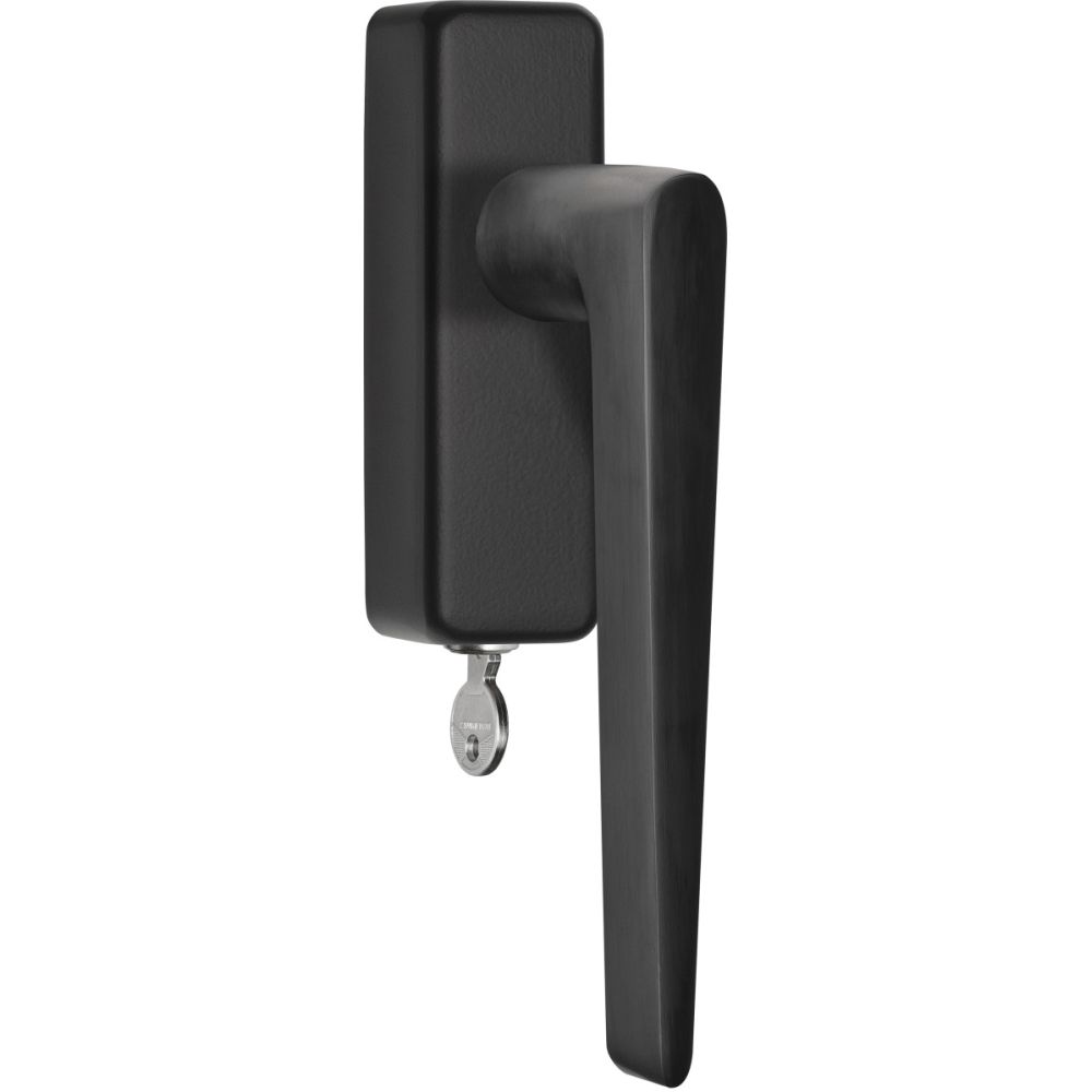 Draaikiepgarnituur BASICS LB21H-DKLOCK-O afsluitbaar - PVD gunmetal