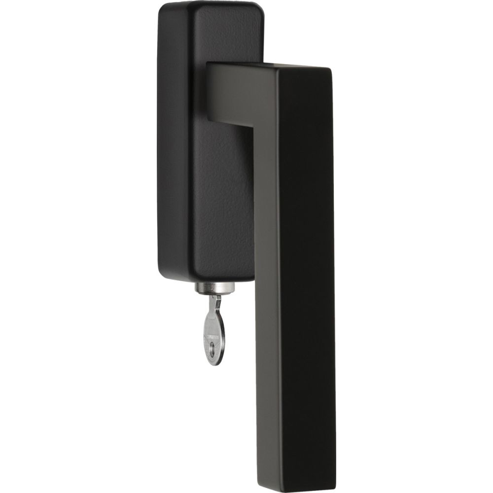 Draaikiepgarnituur BASICS BSQ1-DKLOCK-O afsluitbaar - mat zwart