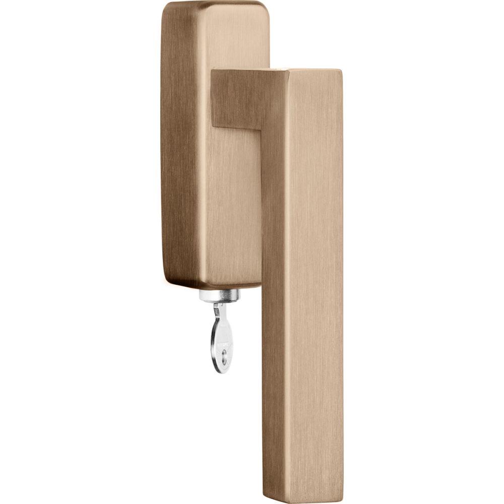 Draaikiepgarnituur BASICS BSQ1-DKLOCK-O afsluitbaar - PVD licht brons