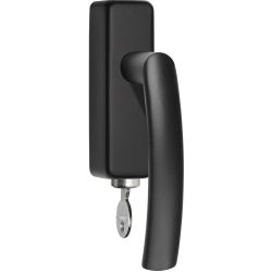 Draaikiepgarnituur BASICS LB14-DKLOCK-O afsluitbaar rechtsdraaiend - mat zwart