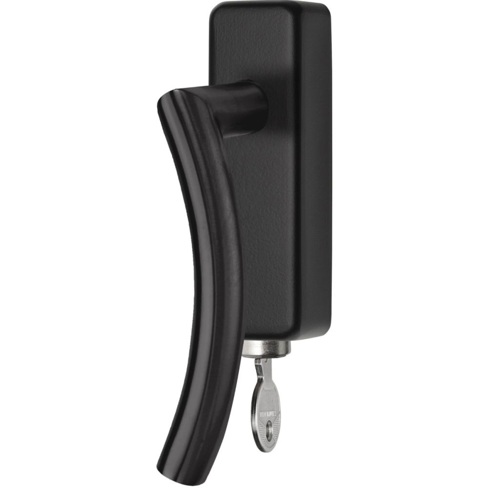 Draaikiepgarnituur BASICS LB4-DKLOCK-O afsluitbaar linksdraaiend - mat zwart