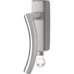 Draaikiepgarnituur BASICS LB4-DKLOCK-O afsluitbaar linksdraaiend - mat RVS