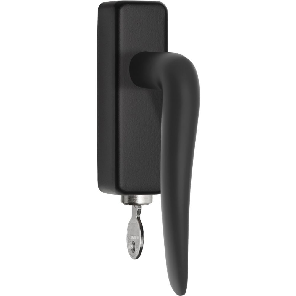 Draaikiepgarnituur BASICS LB20-DKLOCK-O afsluitbaar linksdraaiend - mat zwart