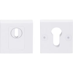 Formani Square massieve veiligheidscilinderrozet LSQVEIL-KT met kerntrekbeveiliging SKG*** - wit