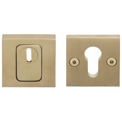 Formani Basics BSQVEIL-KT veiligheidscilinderrozet massief kerntrekbeveiliging SKG*** - PVD mat goud