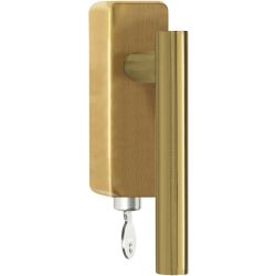 Draaikiepgarnituur BASICS LB7-DKLOCK-O afsluitbaar - PVD mat goud