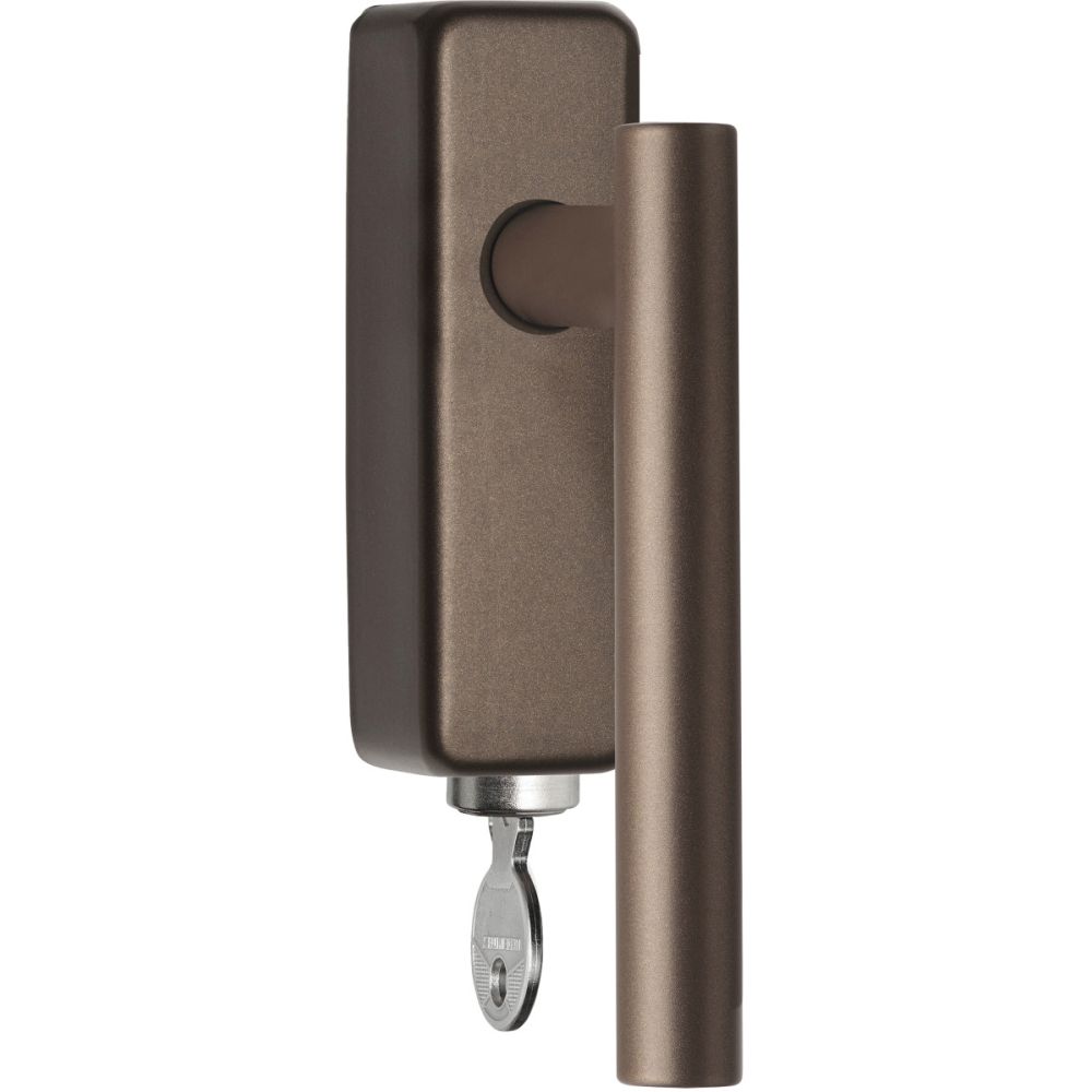 Draaikiepgarnituur BASICS LB7-DKLOCK-O afsluitbaar - brons